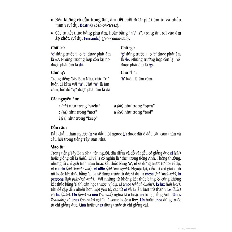 Tự Học 3000 Câu Giao Tiếp Tiếng Tây Ban Nha Thông Dụng - Ảnh 7