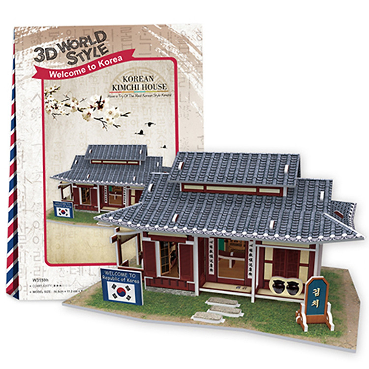 Mô hình 3D CubicFun – Korean Kimchi House W3159h