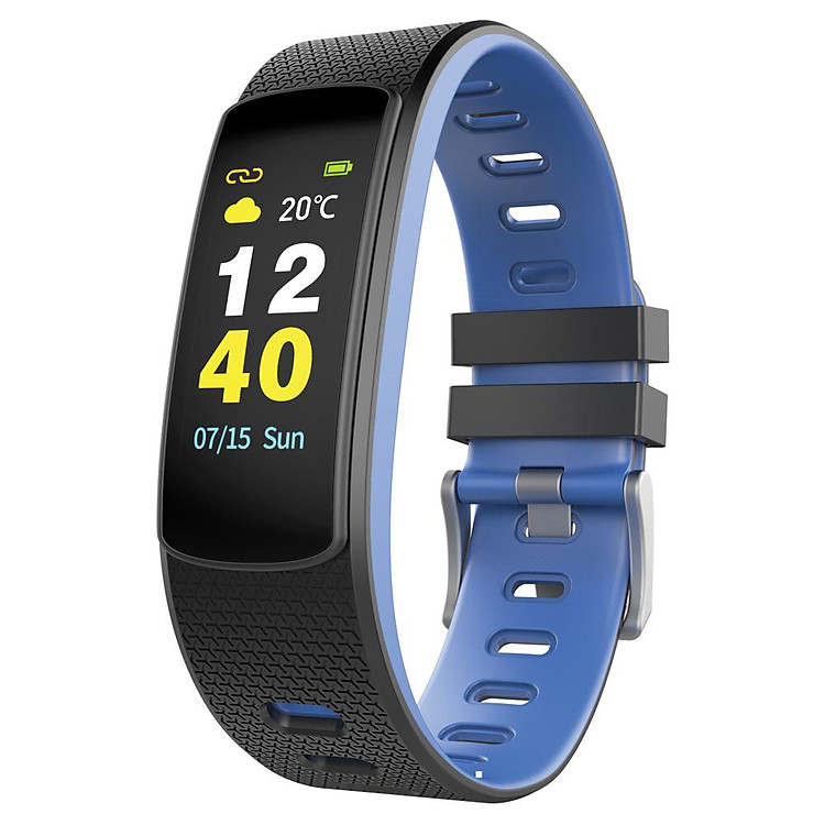 Vòng Đeo Tay Thông Minh Theo Dõi Sức Khỏe Iwown I6 Hr-C (Xanh Dương) - Hàng Chính Hãng