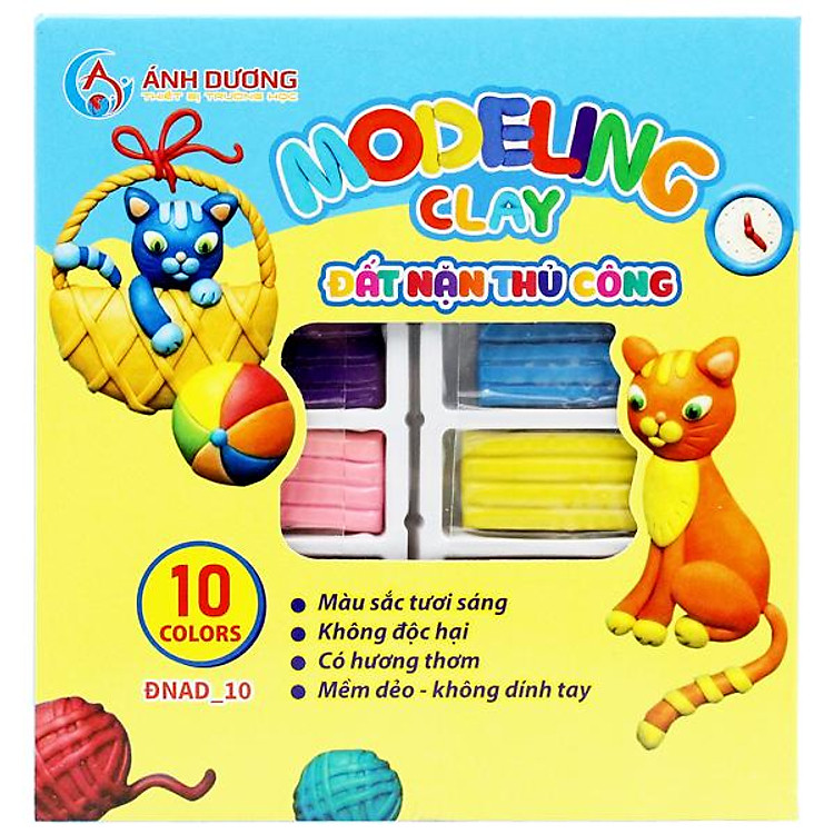 Mua Đồ Chơi Đất Nặn Thủ Công 10 Màu Chính hãng Tiết kiệm - Hình ảnh 2