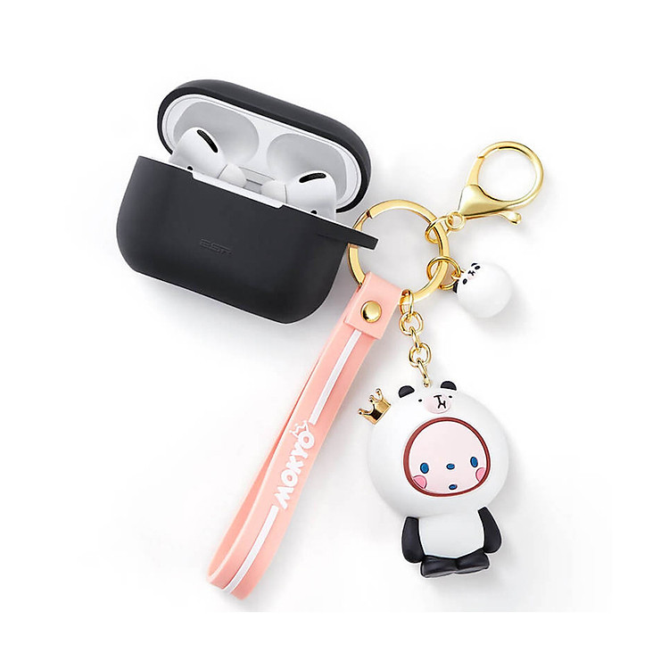 Vỏ Ốp Airpods Pro Silicone Bounce Series Kèm Móc Khoá MOKYO Xinh Xắn ESR- hàng nhập khẩu