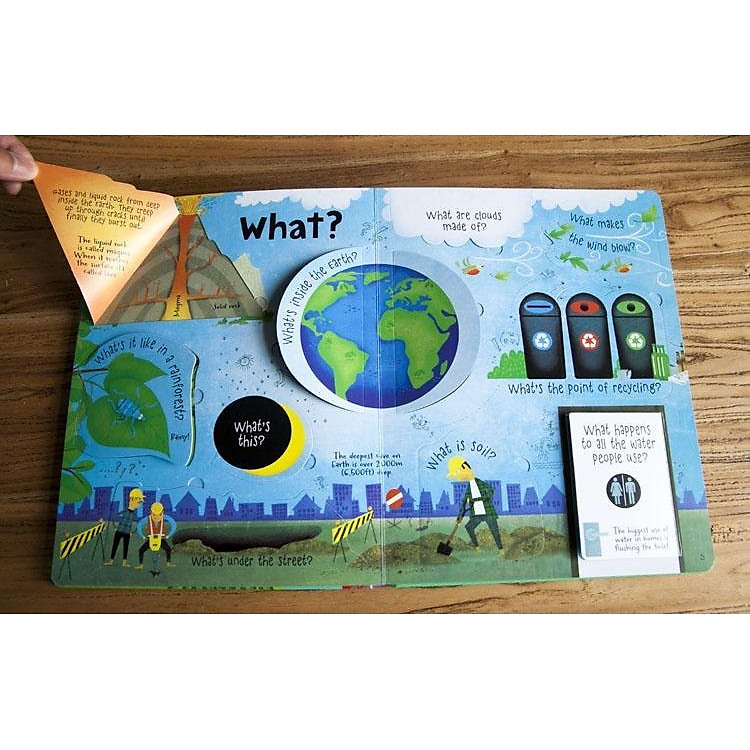 Tương Tác Tiếng Anh - Usborne Lift-the-flap Questions & Answers about Our World - Ảnh 6