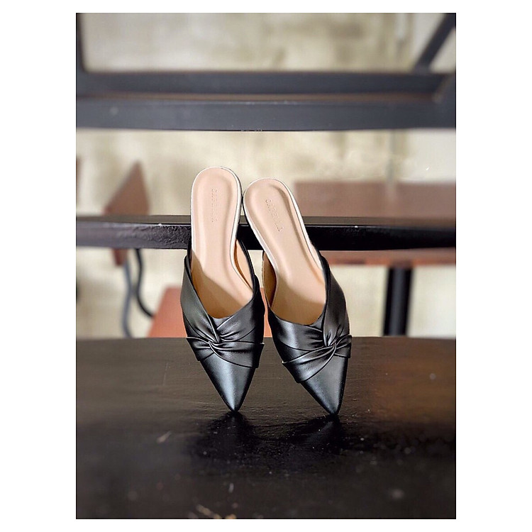 Dép sục nữ nơ chéo xoắn