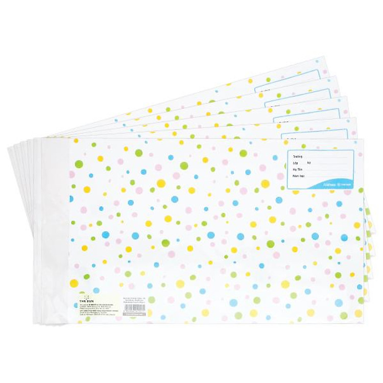Giấy Bao Tập 2 Trong 1 Bìa Kiếng Dots – The Sun 04 (5 tờ)