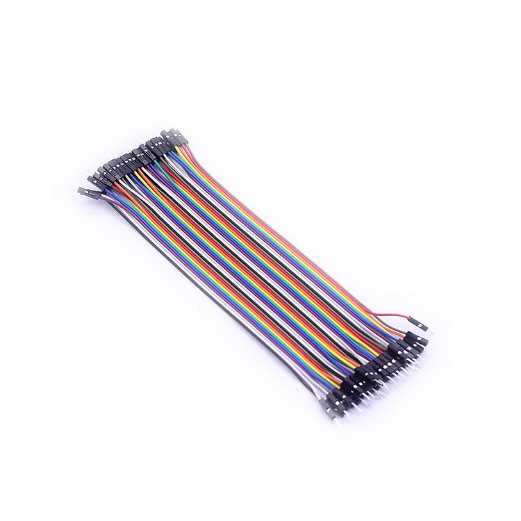 Tệp 40 Sợi Dây Nối 7 Màu Dài 21Cm (2 Đầu Đực - Đực)