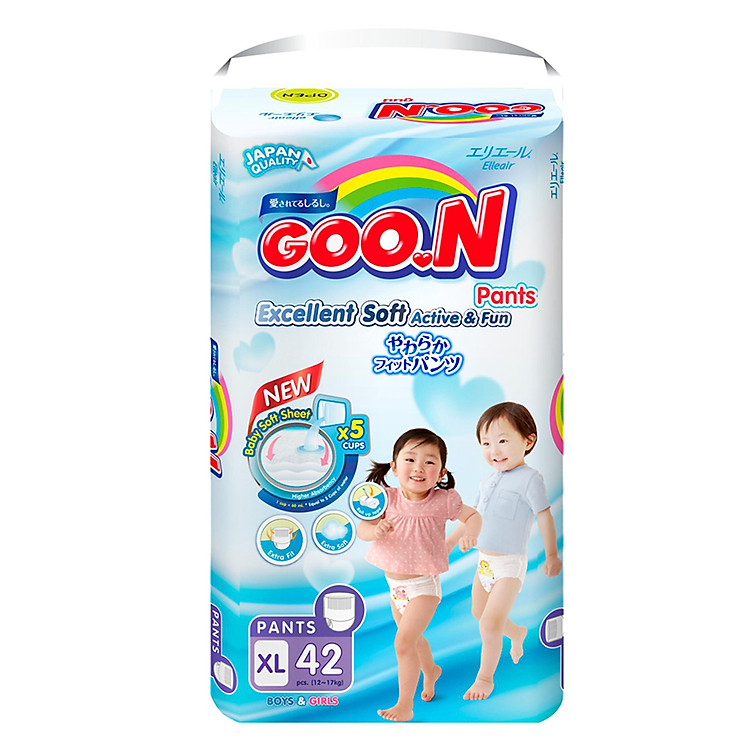 Tã Quần Goo.n Slim Gói Cực Đại XL42 (42 Miếng)