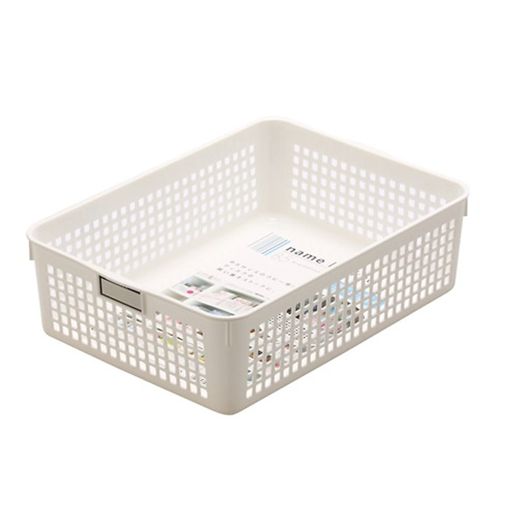 Rổ Đựng Đồ Lỗ Vuông Màu Trắng Nội Địa Nhật Bản