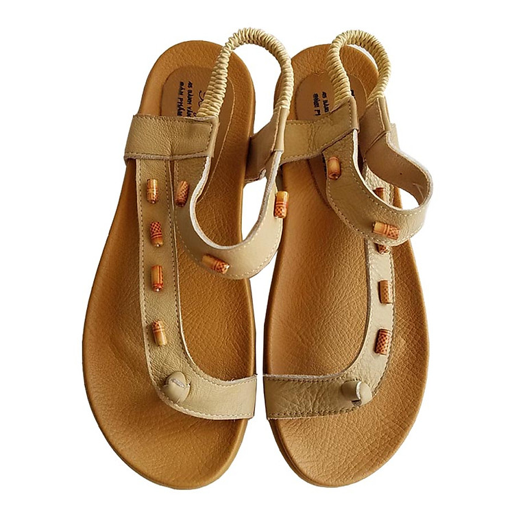 Giày Sandal Xỏ Ngón Nữ BIGGBEN Da Bò Thật SDN10