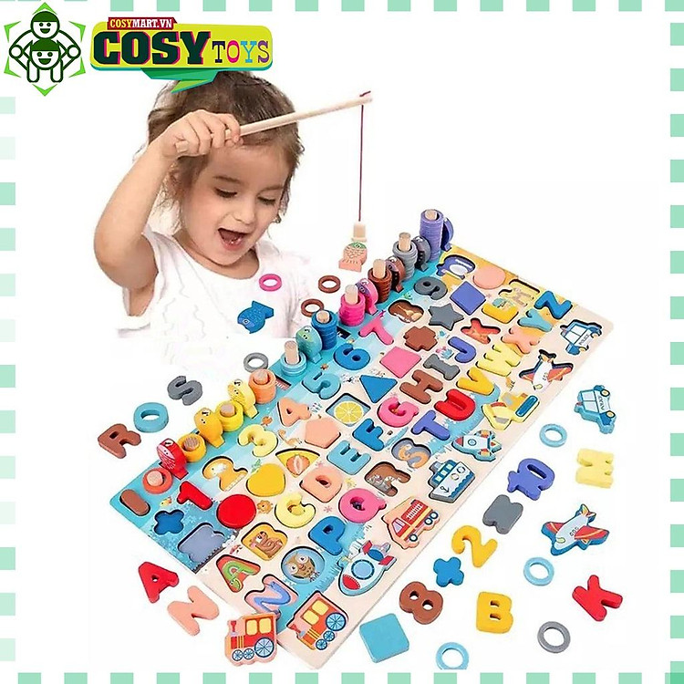 Mua Bộ đồ chơi câu cá gỗ 6 in 1 Chính hãng Giá rẻ