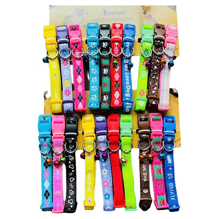 VÒNG CỔ SIÊU CUTE BẢNG LỚN 2.5CM SIZE 26-37CM CHO THÚ CƯNG CHÓ MÈO