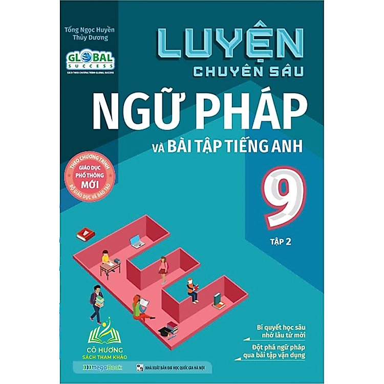 Sách Luyện chuyên sâu ngữ pháp và bài tập tiếng anh Lớp 9 tập 1+2 (Global) #huongbook