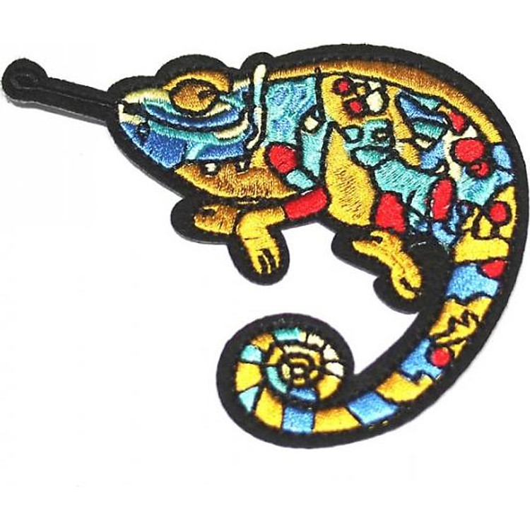 Patch ủi sticker vải - tắc kè hoa