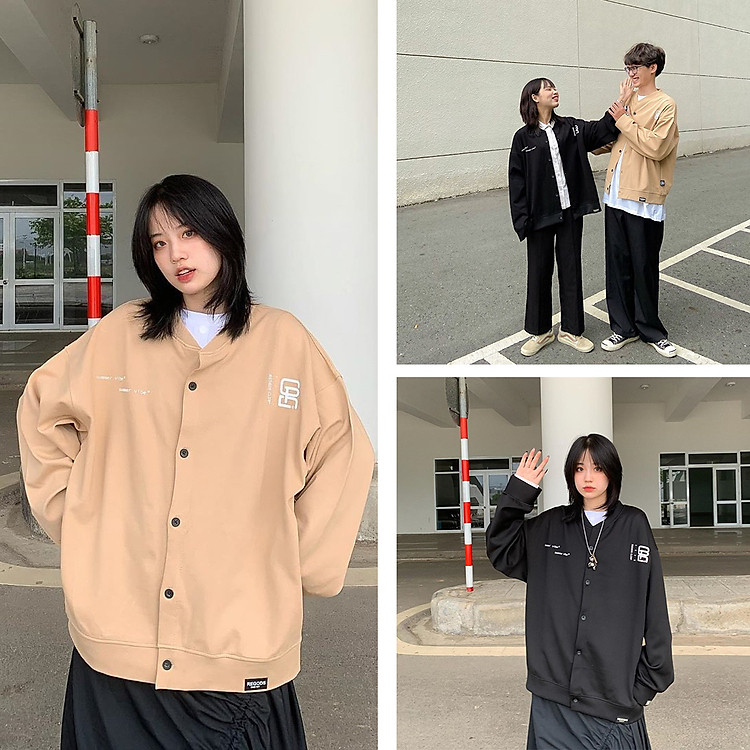 Áo Khoác Cardigan dáng rộng REGODS CLUB Unisex vải đẹp mịn cao cấp