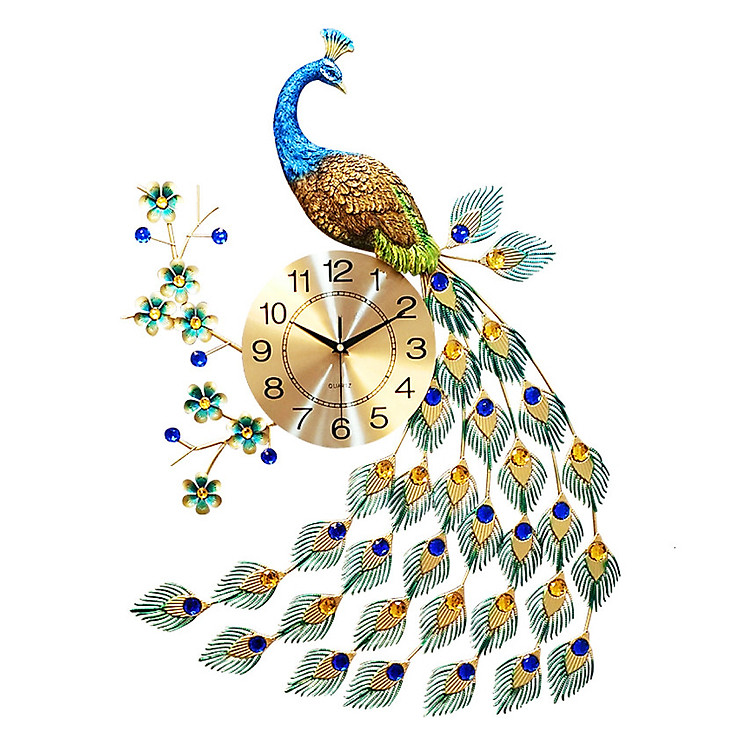 Đồng hồ con công trang trí nhà cửa Decor-09