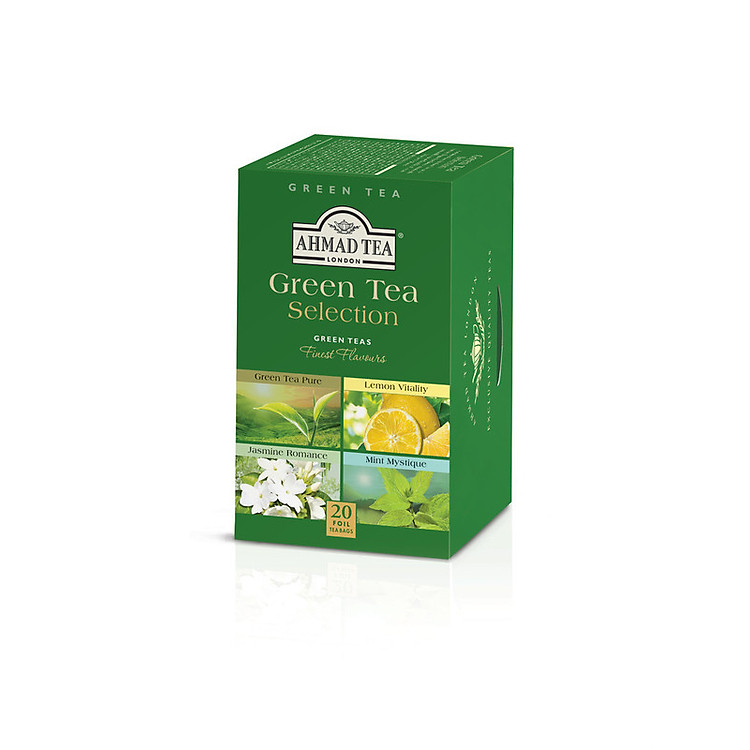 TRÀ XANH AHMAD ANH QUỐC - BỘ SƯU TẬP TRÀ XANH (40g) - Green Tea Selection - 4 loại Trà cho những người yêu thích trà Xanh