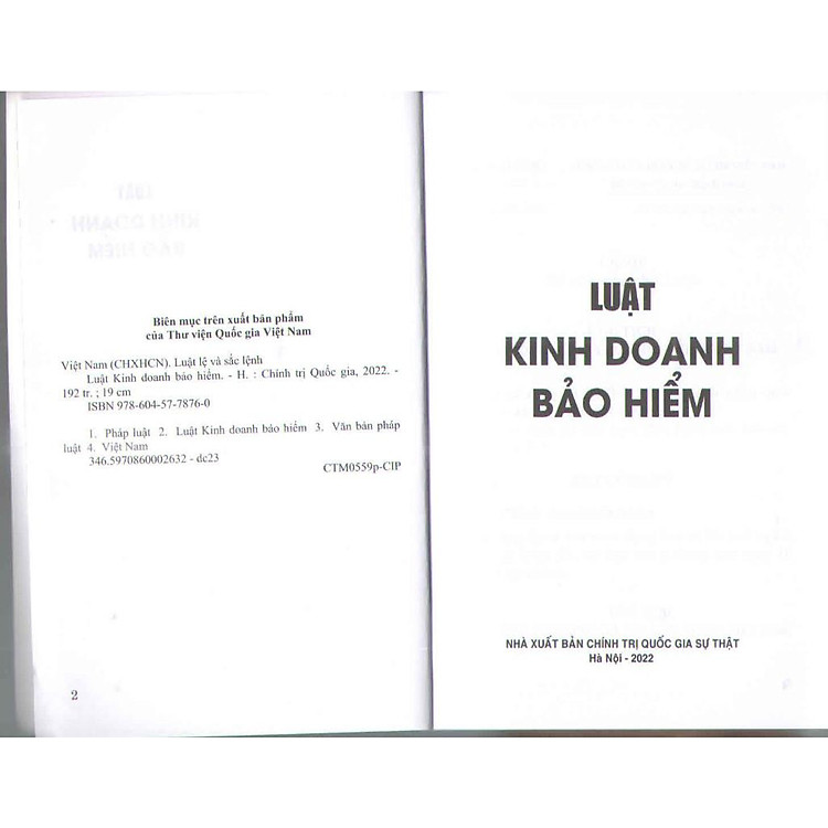 Luật Kinh Doanh Bảo Hiểm - Ảnh 2