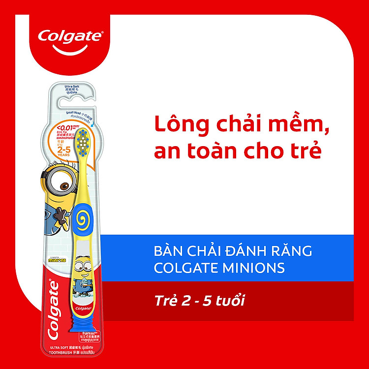 Bàn chải Trẻ em Colgate Minion Chính hãng Giá tốt - Hình ảnh 2