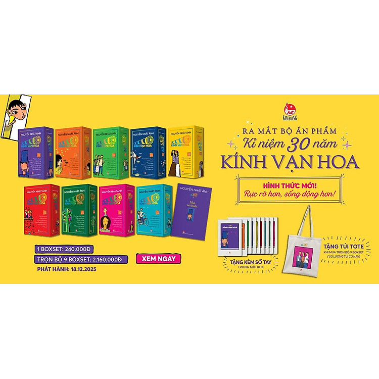 Sách Combo 9 Boxset Kính Vạn Hoa Bộ Kỉ Niệm 30 Năm - Nguyễn Nhật Ánh (Chang Book)