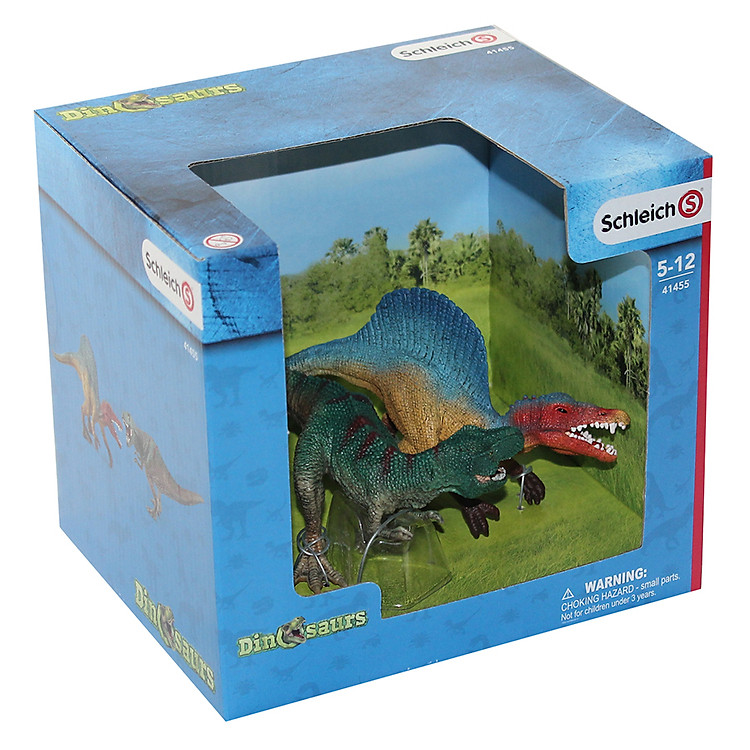 Hộp Khủng Long Schleich Spinosaurus Và Trex - 41455
