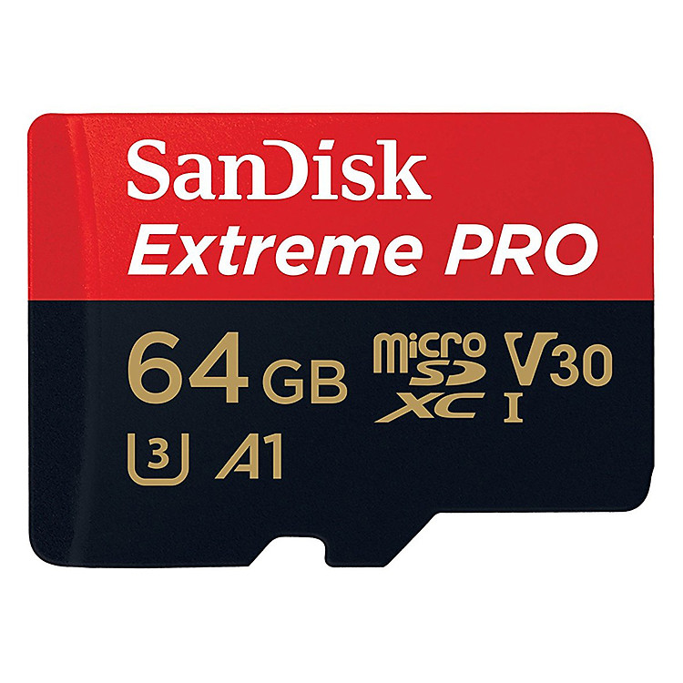 Thẻ Nhớ MicroSD SanDisk Extreme Pro 64GB U3 Class 10 100MB/s (Có Adapter) - Hàng Chính Hãng