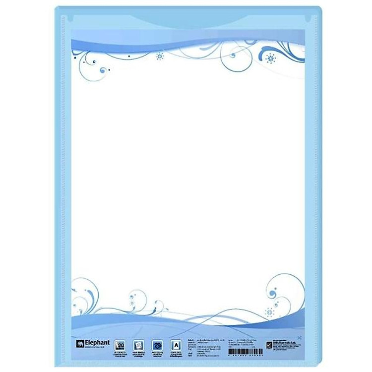 Bìa Tài Liệu Elephant N202 A4 – Xanh dương