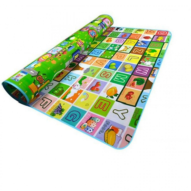 Thảm chơi 2 mặt cỡ lớn cho bé 1m8 x 2m Tặng kẹp tinh dầu chống muỗi