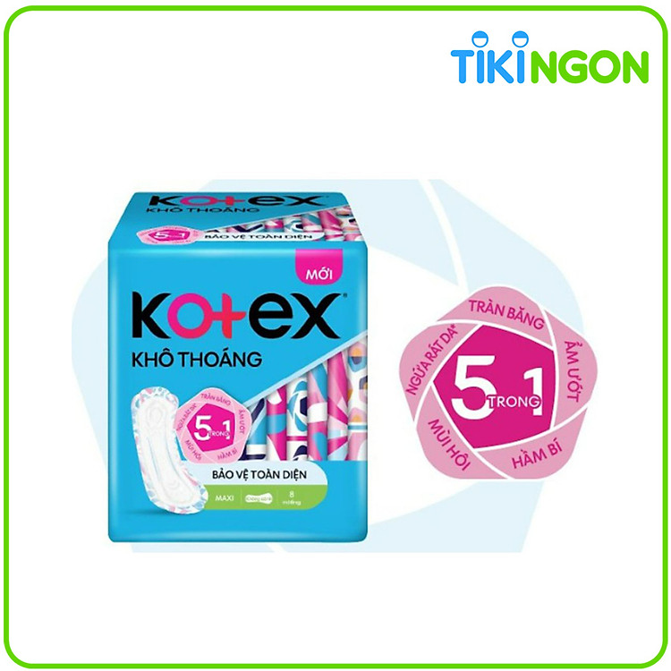 Băng Vệ Sinh Kotex Khô thoáng Dày Không Cánh Penta 8m