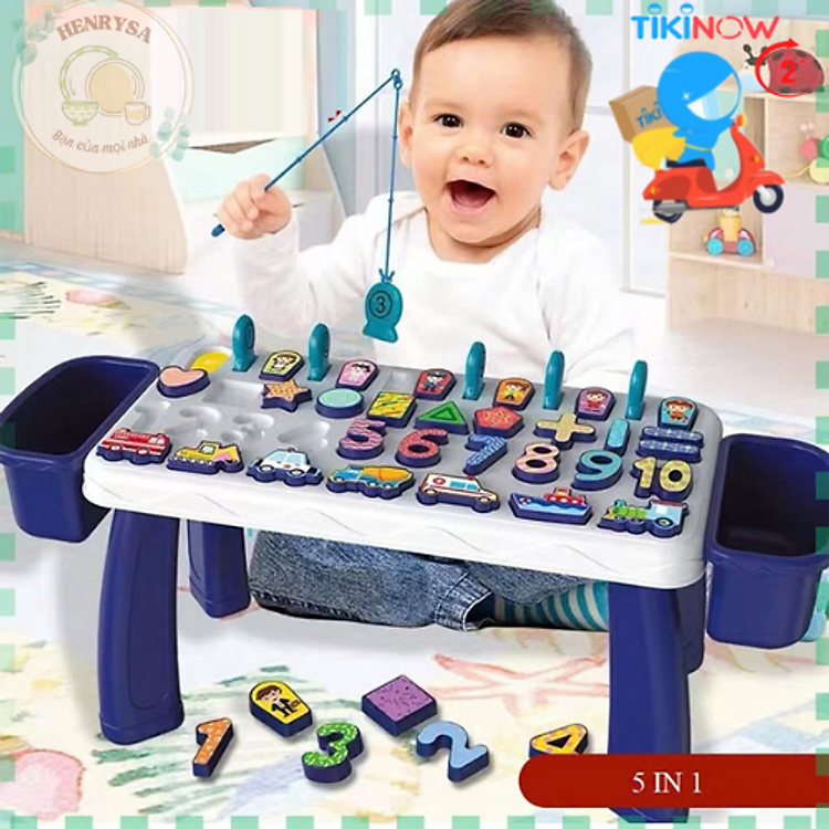 Tìm mua tại Avakids: Bàn học chữ số thông minh 5 trong 1 - HENRYSA - Ngập tràn khuyến mãi