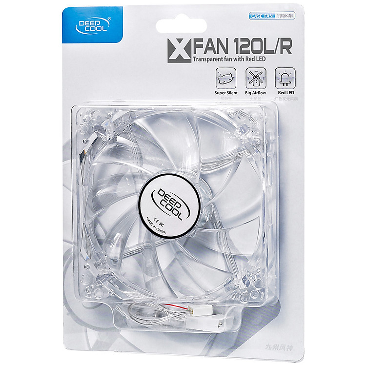Quạt tản nhiệt case Deepcool X-Fan 120LED - Hàng chính hãng