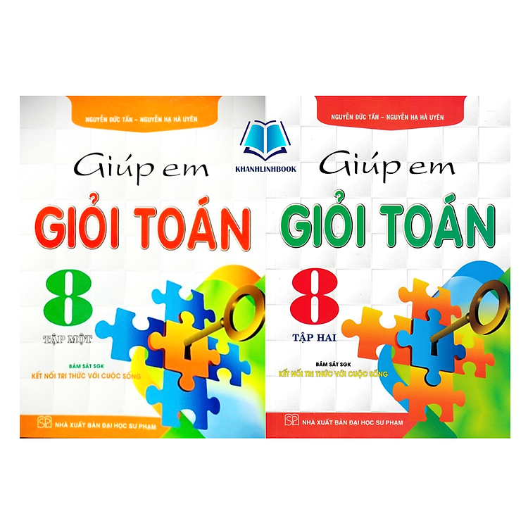 Sách - Combo Giúp Em Giỏi Toán 8 - Tập 1 + 2 (Bám Sát SGK Kết Nối Tri Thức Với Cuộc Sống)