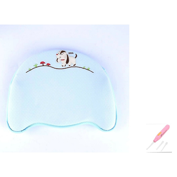 Gối Cao Su Non Cho Bé Babymoow Tặng kèm 1 lấy ráy tai có đèn cho bé