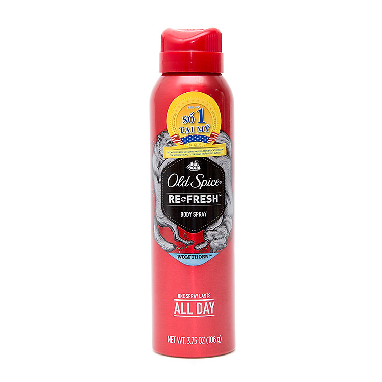 Xịt khử mùi Old Spice Wolfthorn 106g
