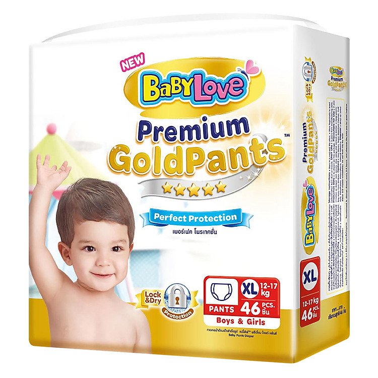 Tã Quần BabyLove Premium Gold XL46 (Gói 46 Miếng)