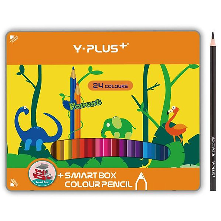 Hộp Thiếc 24 Bút Chì Màu Forest