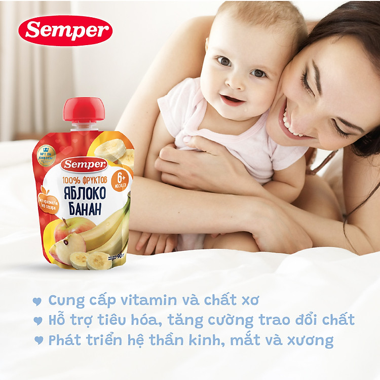 Combo 12 gói trái cây nghiền Semper Chất lượng Giá tốt - Hình ảnh 4