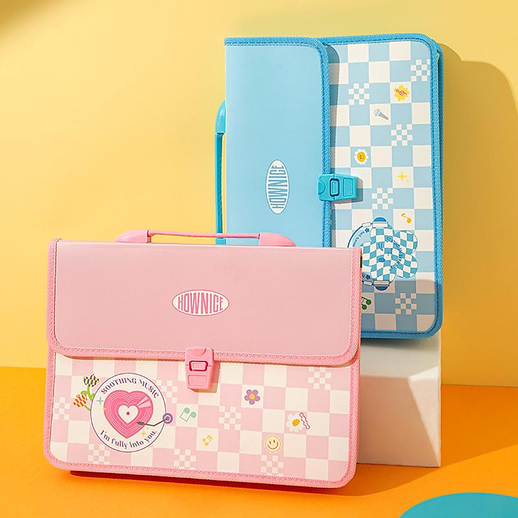 Cặp Học Sinh A4 Deli CF556 - Màu Hồng - Ảnh 2