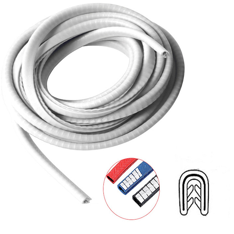 Gioăng cao su, nẹp viền cửa chữ U lõi thép PHUS chống va đập, cách âm, chống ồn cao cấp dài 5m