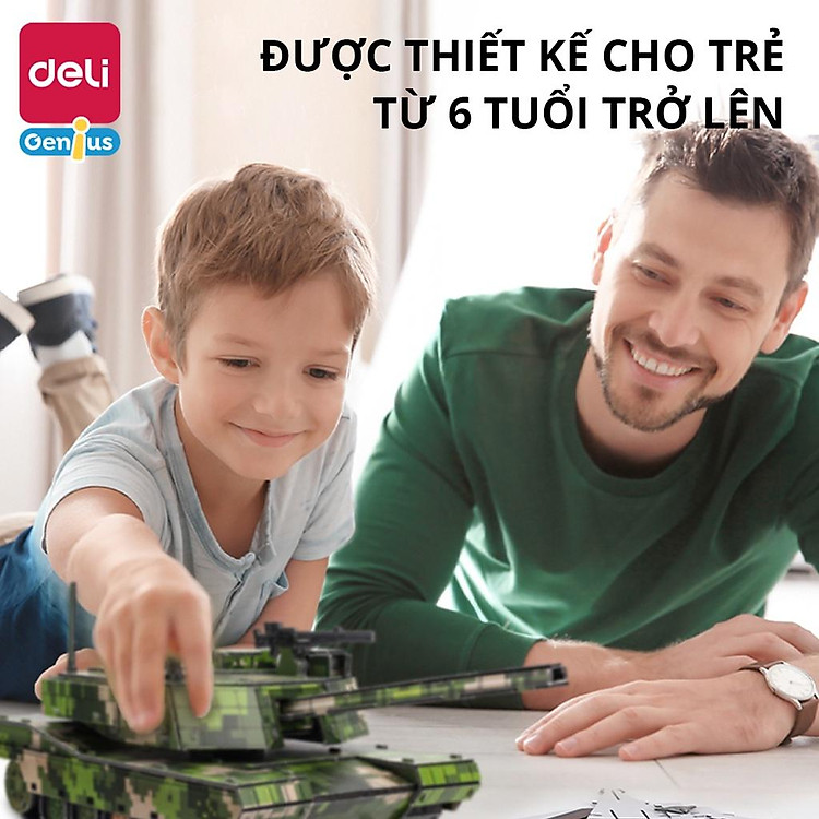 Đồ Chơi Lắp Ráp 3D Quân Đội Deli Chính hãng Tiết kiệm - Hình ảnh 2
