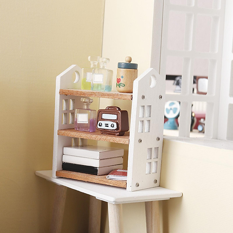 1/12 Scale Dollhouse Miniature Bookshelf Miniature Furniture for Dolls House