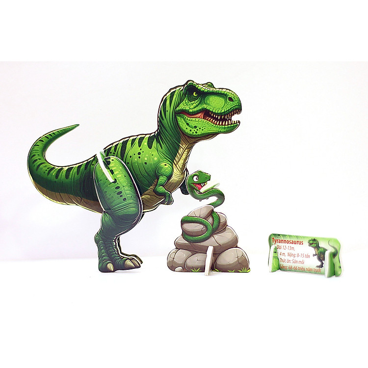 DINO-I (4IN1) Ráp hình 3D Tia Sáng Chính hãng Giá rẻ - Hình ảnh 5