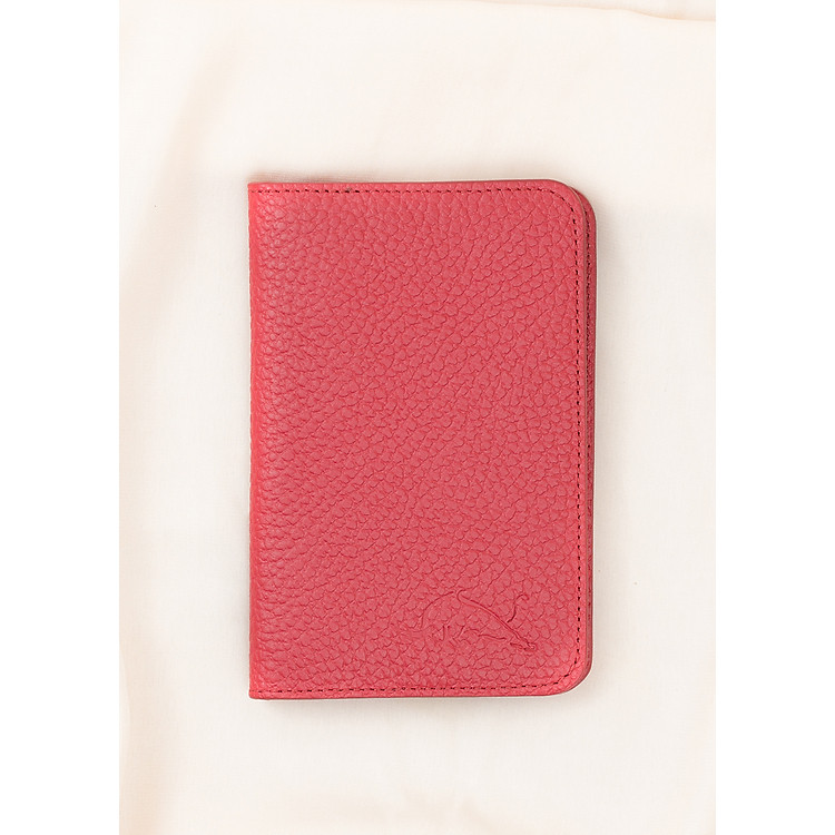 Ví Đựng Hộ Chiếu Passport Da Bò Thật, Ví Hộ Chiếu Du Lịch Sang Trọng LDV0039 - Màu đỏ - Làng Da Việt