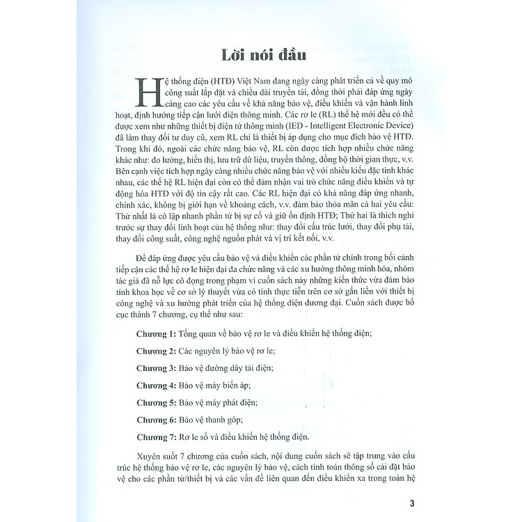 Bảo Vệ Rơ Le Và Điều Khiển Hệ Thống Điện - Lê Tiên Phong (Chủ biên) - Ảnh 3