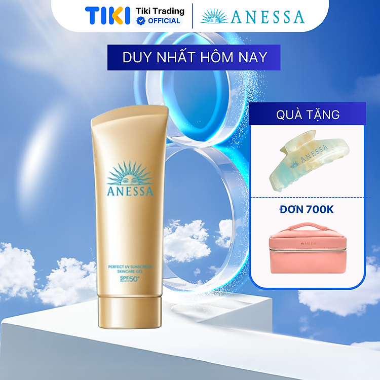 Kem chống nắng dạng gel dưỡng ẩm bảo vệ hoàn hảo Anessa Perfect UV Sunscreen Skincare Gel SPF50+ PA++++ 90g