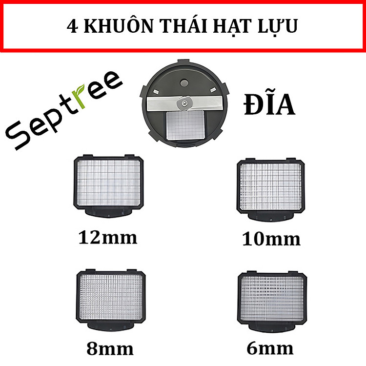 Bộ khuôn máy thai rau củ quả đa năng M1 thương hiệu cao cấp Septree. Hàng chính hãng
