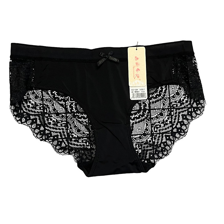 Quần lót nữ 1004 ren kết nơ xinh xắn ôm nửa mông không lộ viền gợi cảm