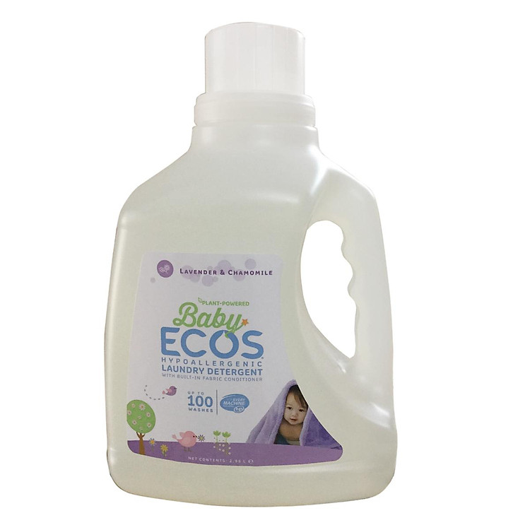 Nước giặt quần áo Ecos Baby 2.96 lít