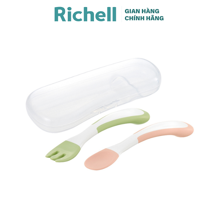 Mua tại Tiki: Bộ muỗng nĩa cong TLI Richell Nhật Bản Chính hãng, giá tốt