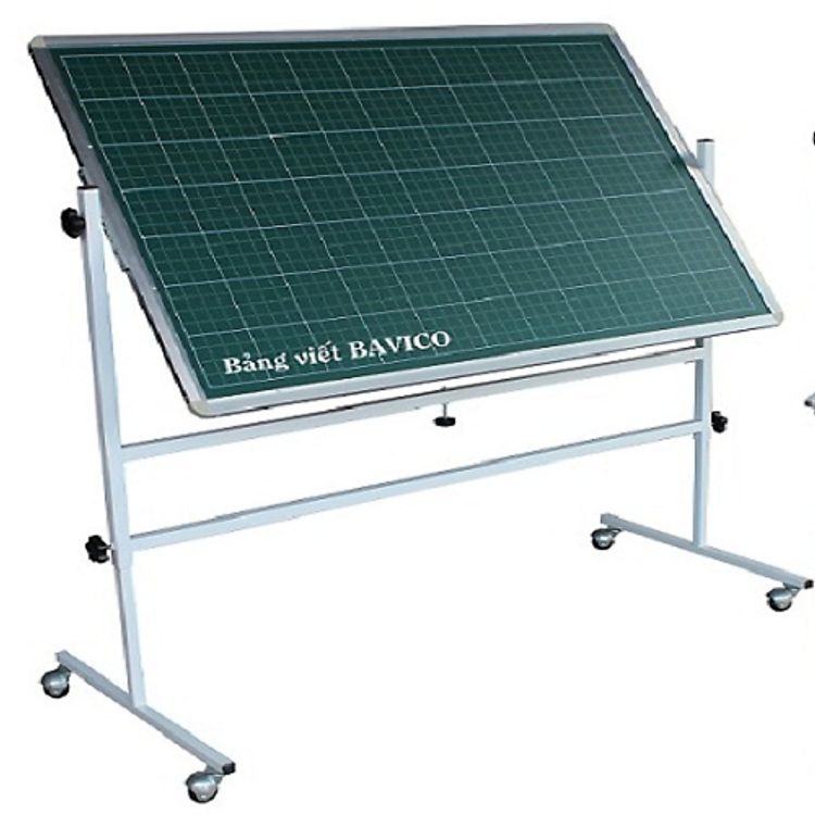 Bảng Di Động 1 Mặt Xanh Viết Phấn 80x120cm