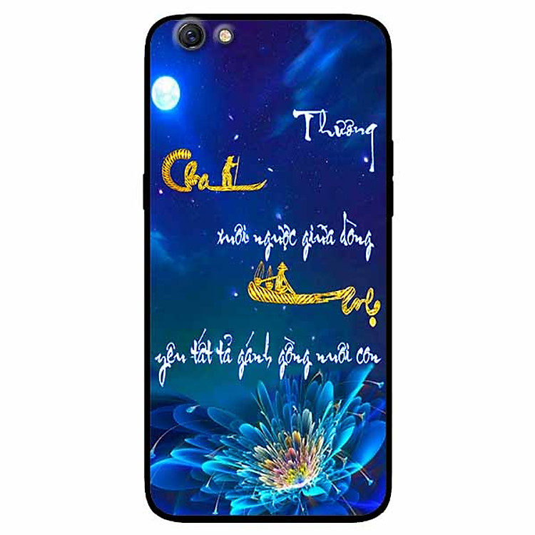 Ốp lưng in cho Oppo A71 Mẫu Thư Pháp Cha Mẹ