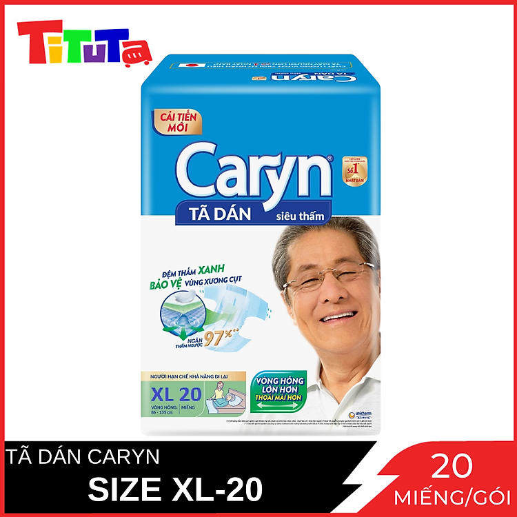 Mua tại Lazada: Tã dán Caryn XL20 tại UnMei Chính hãng, giá tốt